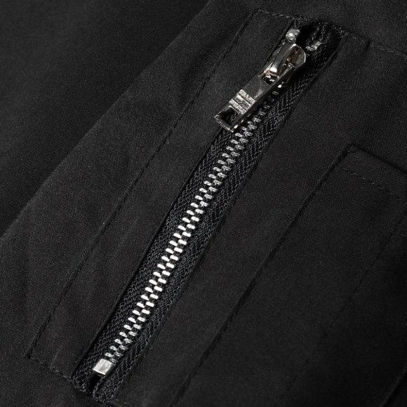 Black Mens Bomber Jacket - Picture 6 of 6